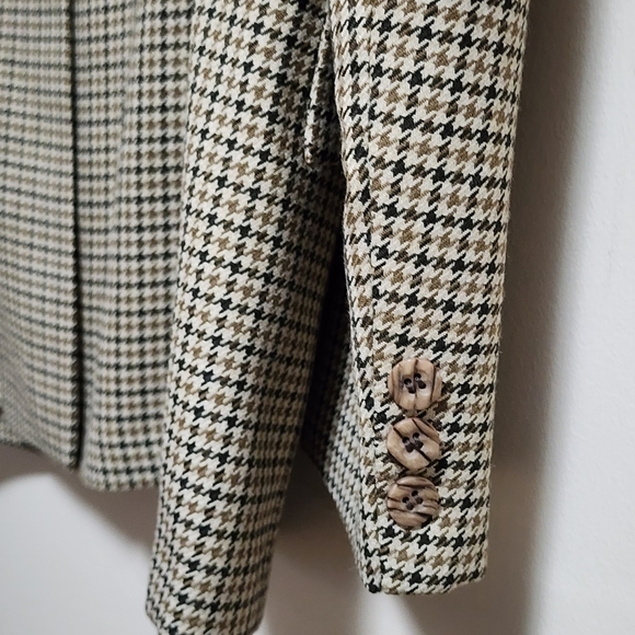 Vintage Drapeshire Houndstooth Blazer size   small made in Canada - Picture 5 of 6
